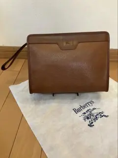 【未使用】Burberry レザー　セカンドバッグ