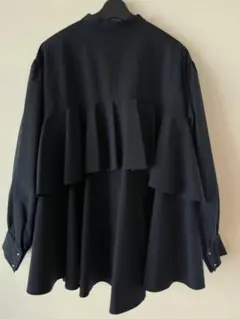 フリルブラウス ネイビー 38 ユナイテッドアローズ