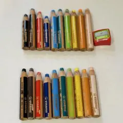 STABILO Woody 3 in 1 色鉛筆 10色　20本　削り器付きのサムネイル