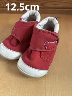 ミキハウス 赤 ベビーシューズ　12.5cm