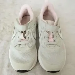 ナイキ レボリューション５　灰/ピンク/白　18㎝　ベルクロ　ok2402D