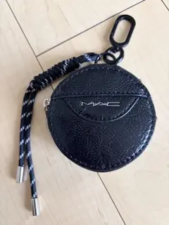 MAC ブラック 円形ポーチ
