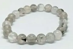 癒しと安定グリーンラビットヘア天然石ブレスレット