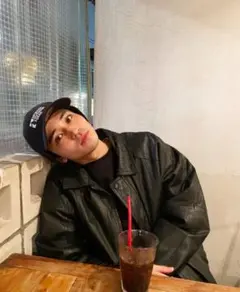 VINTAGE LEATHER JACKET 90s 菅田将暉のサムネイル