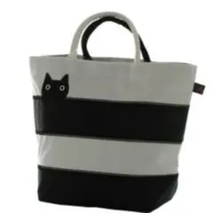 新品 マタノアツコ 黒猫 ストライプ ミニバッグのサムネイル