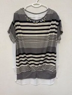 THE SHOP TK トップス カットソー レディース ボーダーのサムネイル