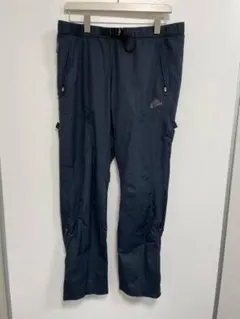 00s⭐adidas ナイロンパンツ⭐テック系⭐アウトドア⭐ネイビー Lのサムネイル