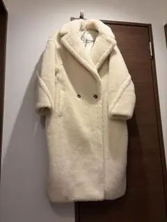 美品　MaxMara テディベアコート ホワイト 白