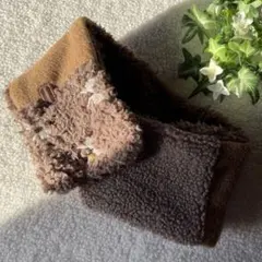 no.8fくるくるリボン刺繍ボア✖️やわふわフリース✖️くるくるボア♡韓国ボアグッズ