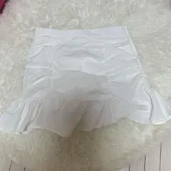 shein フリルスカート 白 シズニルック