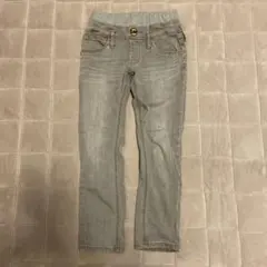 試着のみ※Lee リー グレー ストレッチデニムパンツ 130センチ
