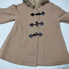 【美品】ショートコート160　キャメルのサムネイル