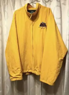【古着】ジャンパー　ナイロン　XL イエロー　黄　アウター　オーバーサイズ　匿名