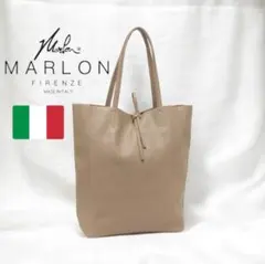 新品　イタリア製　マーロンMarlon A4縦長　トートバッグ　本革