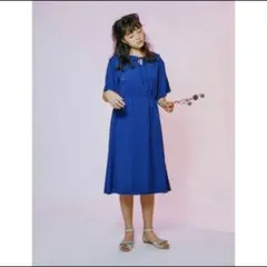 merry jenny メリージェニー フリルリボン ワンピース ブルー