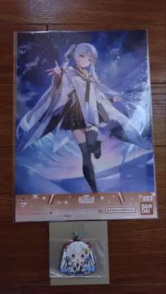 一番くじ 雪ミク オールスターズ クリアポスター ラバーチャーム 2点 2018