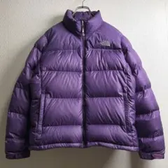 ノースフェイス ダウンジャケット ヌプシ パープル 紫