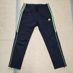adidas ジャージパンツ 黒/黃緑