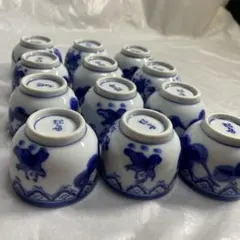 青白磁 お猪口 12個セット
