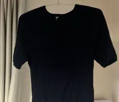 UNIQLO ネイビー 半袖ニット