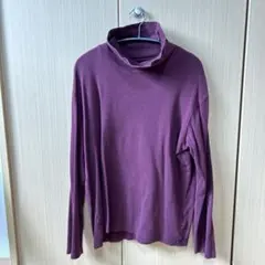 UNIQLO パープル タートルネック Lサイズ