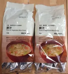 無印良品 大袋 素材を生かした味噌汁 豚汁 10食入 2セットのサムネイル