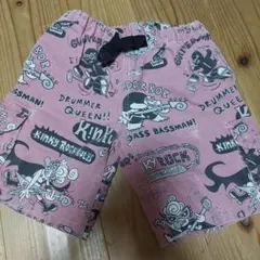 ヒスミニ　マット　コラボ　ダメージハーフパンツ　100