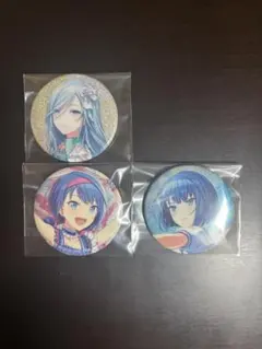 プロセカ 桐谷遥 日野森雫 グリッター缶バッジ