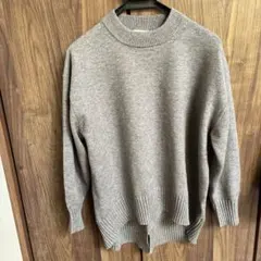 ハイネックニットセーター　 グレー
