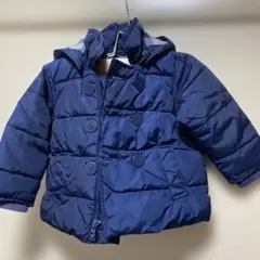 babyGAP フード付きネイビーキルティングジャケット 12-18M