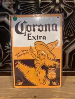 Corona Extra ブリキ看板 レトロデザイン