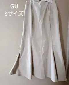 GU ヘリンボーンマーメイドロングスカート Sサイズ