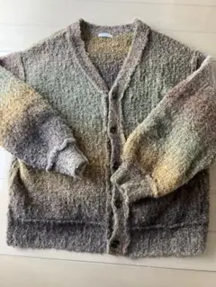 【mily bilet】配色グラデーション ニットカーディガン