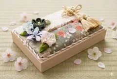 「○岡様専用ページ」リングピロー 和婚 つまみ細工 一点物 結婚祝い (321)