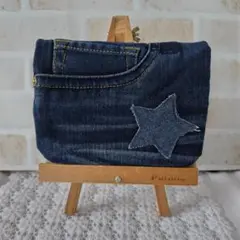 ☆デニム　マチあり移動ポケット　宇宙