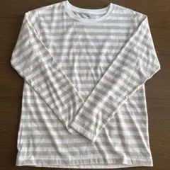 無印良品　ストライプ柄 長袖カットソー 子供 シャツ 140cm