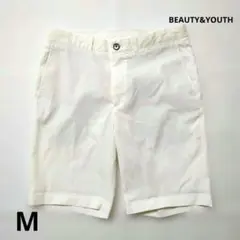 BEAUTY&YOUTH ホワイトショートパンツ レディース M ハーフパンツのサムネイル