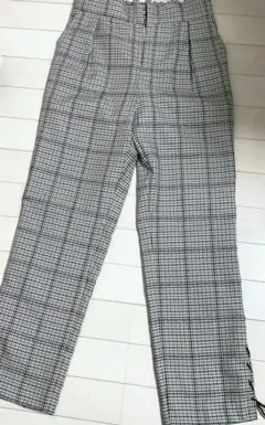 ♥ウィルセレクション♥♡♡グレンチェック柄裾リボン編み上げズボン♡♡