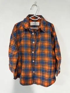 H&M キッズ 長袖チェックシャツ