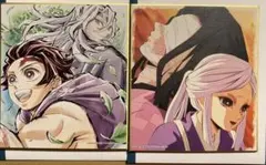 鬼滅の刃　全集中展　複製ミニ色紙　炭治郎&宇髄　産屋敷