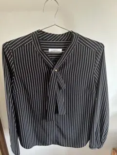 green labal relaxing ストライプ長袖ブラウス