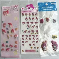 My Melody シール 3シートセット 当時物 平成レトロ マイメロ