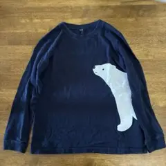 長袖カットソー 無印　シロクマ　150