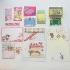 メモカード レターセット 付箋 メッセージシール未使用 使いかけ まとめ売り平成