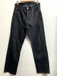 90s リーバイス 501 サルファブラックデニムパンツ 後染め W33 99年