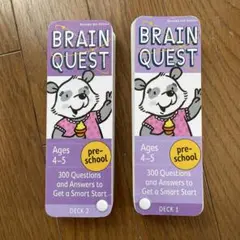 BRAIN QUEST pre-school DECK1 & DECK2