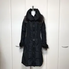 RUIRUE BOUTIQUE ルイルエ　ビジュー　ファー　ダウンコート　M