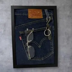 Levi's 501 デニムアート フレーム付き - メルカリ