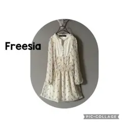 Freesia ペイズリー柄 長袖ワンピースのサムネイル
