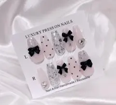 512ちゅるんネイルチップ 韓国 量産型 ワンホン フレンチガーリー